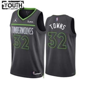 Dres Minnesota Timberwolves Karl Anthony Towns 32 Jordan 2022-23 Statement Edition Swingman - Dječji